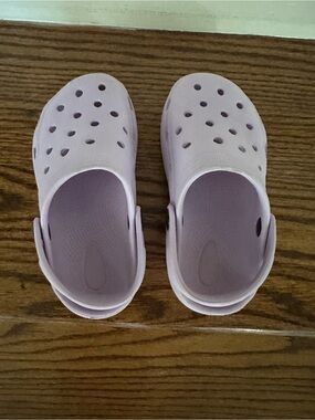 2/$10 Hobby Lobby Kids Lavender Slip-Ons with Heel Strap
